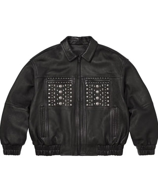 Supreme Studded Leather Black Jacket