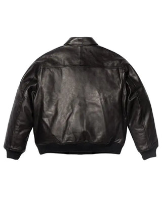 Supreme x A.PRESSE Black Leather Jacket For Men & Women