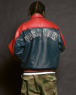 Supreme x A.PRESSE Leather Jacket - back view