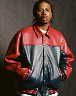 Supreme x A.PRESSE leather bomber jacket