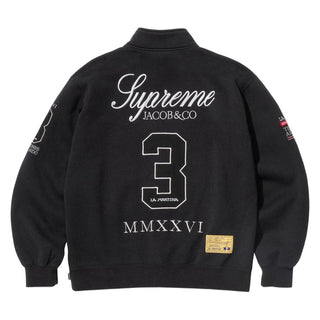 Supreme x La Martina Black Zip Up Black Sweatshirt