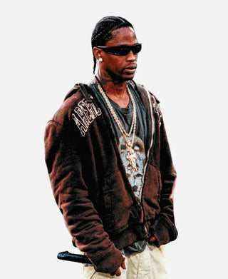 TOMA 2026 Football Event  Travis Scott Brown Jacket
