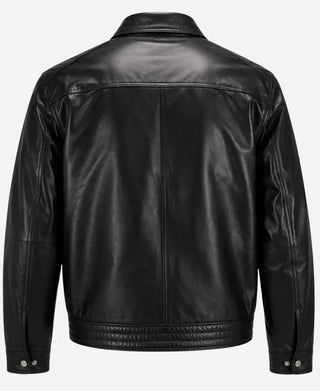 The Roast of Kevin Tom Hart Brady  Zipper Black Leather Jacket