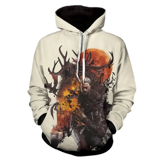 The Witcher Geralt Of Rivia Monster Hunter Graphic Hoodie