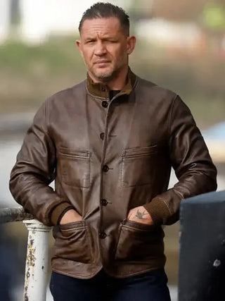 Tom Hardy Mobland S02 Brown Leather Jacket