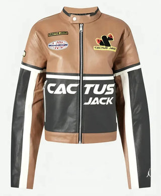 Travis Scott Cactus Jack Leather Jacket