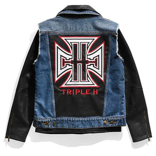 Tyrese Haliburton Triple H return Denim Jacket