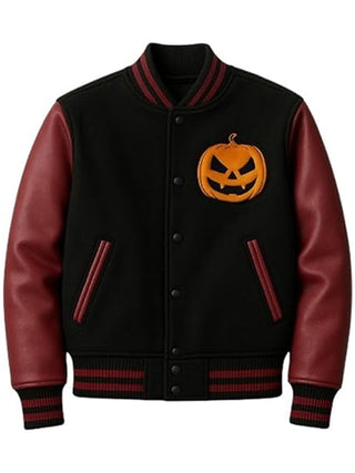 Halloween Wicked Pumpkin Varsity Jacket