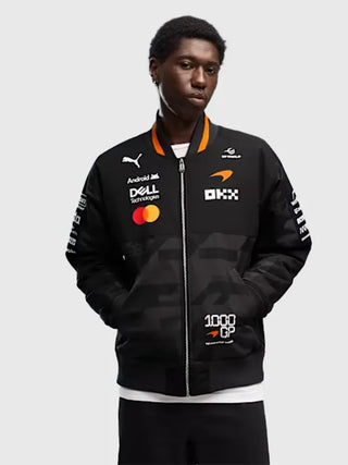 Puma McLaren 1000th Grand Prix Black Bomber Jacket 