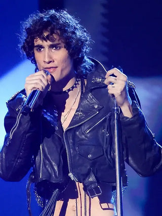 VMAs Sombr Leather Jacket For Men & Women