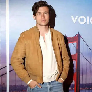 Voicemails for Isabelle Nick Robinson Suede Bomber Jacket