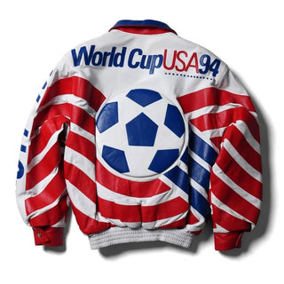 World Cup 94 Jeff Hamilton USA Leather Multicolor Jacket