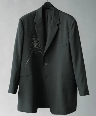 Yohji Yamamoto Spiderweb Print Blazer