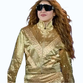 Zocalo Mexico City Concert 2026 Shakira Golden Jacket