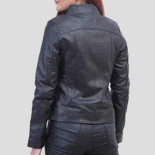 biker leather jacket for women