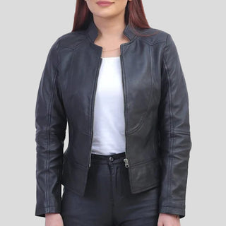 black biker jacket