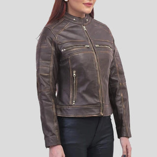 cafe racer brown jacket