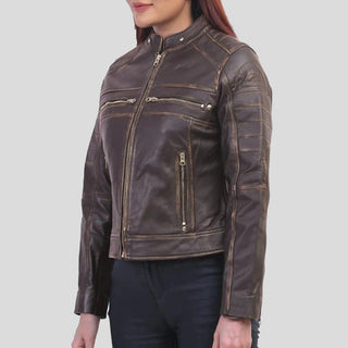 women leather jacket