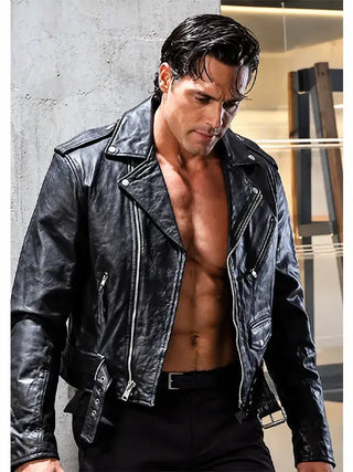 Dynamite Steven Borden Black Leather Jacket