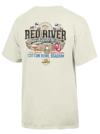 Red River Rivalry Texas Longhorns Stadium Match Up T-Shirt For Men & Women