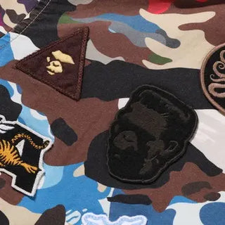 BAPE Hybrid Camo Multi Badge Jacket