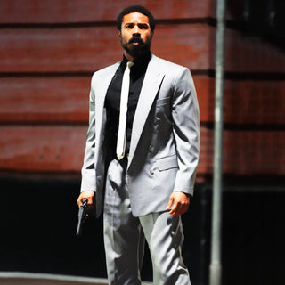 Michael B. Jordan Miami Vice Gray Suit