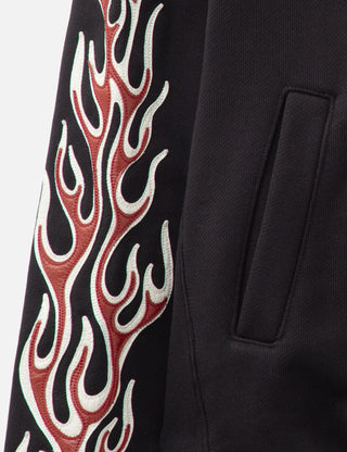 THUG CLUB Leather Flame Hoodie