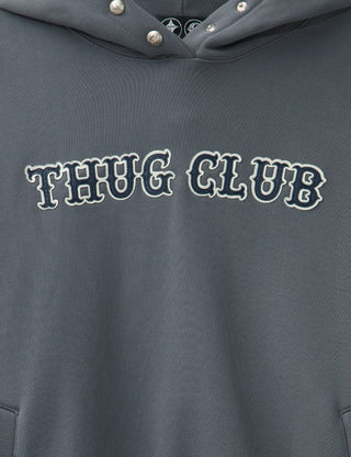 THUG CLUB Leather Flame Hoodie