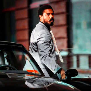 Michael B. Jordan Miami Vice Gray Suit