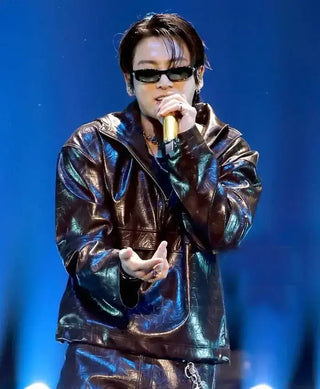 iHeartRadio 2026 BTS Jungkook Music Festival Brown Jacket