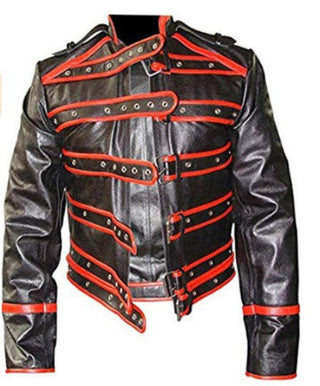 Freddie Mercury  Black & Red Leather Jacket