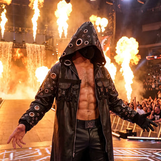 Seth Rollins WrestleMania 42 Black Leather Coat