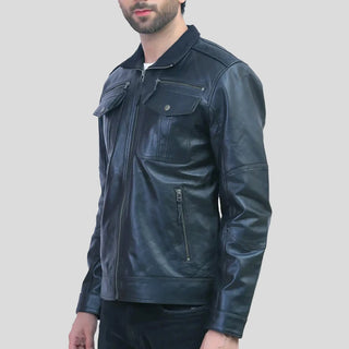 biker leather jacket for men