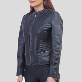 black padded women jacket