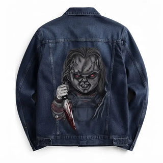 Halloween Chucky Blue Jacket  For Men & Women