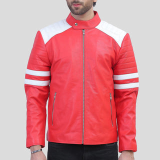 red leather jacket mens