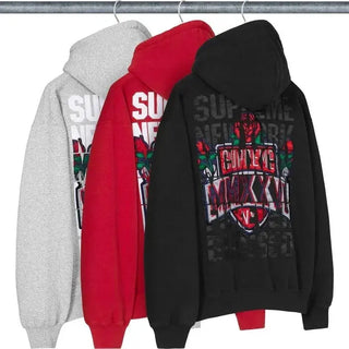 Supreme Blessed Appliqué Zip Up Hoodie