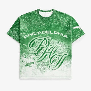Philadelphia Eagles Off Season Jumbo Print Graphic T-Shirt For Men & Women